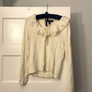 Lanier with silk ruffle